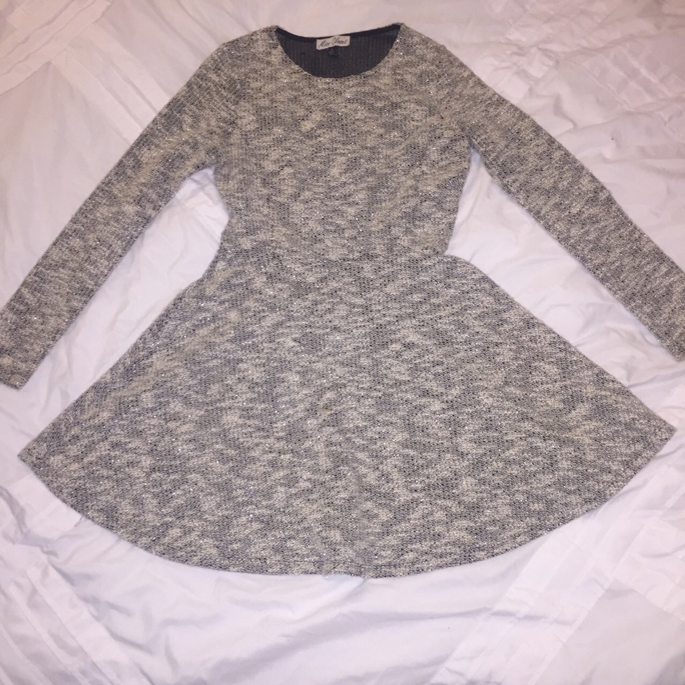 Black and white mini dress